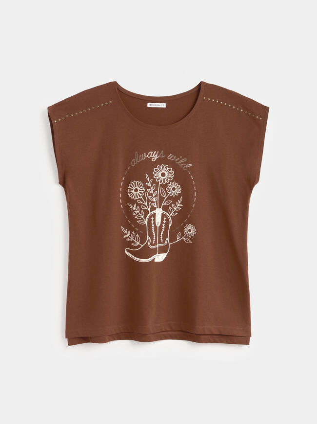 CAMISETA POSICIONAL Marron chocolat
