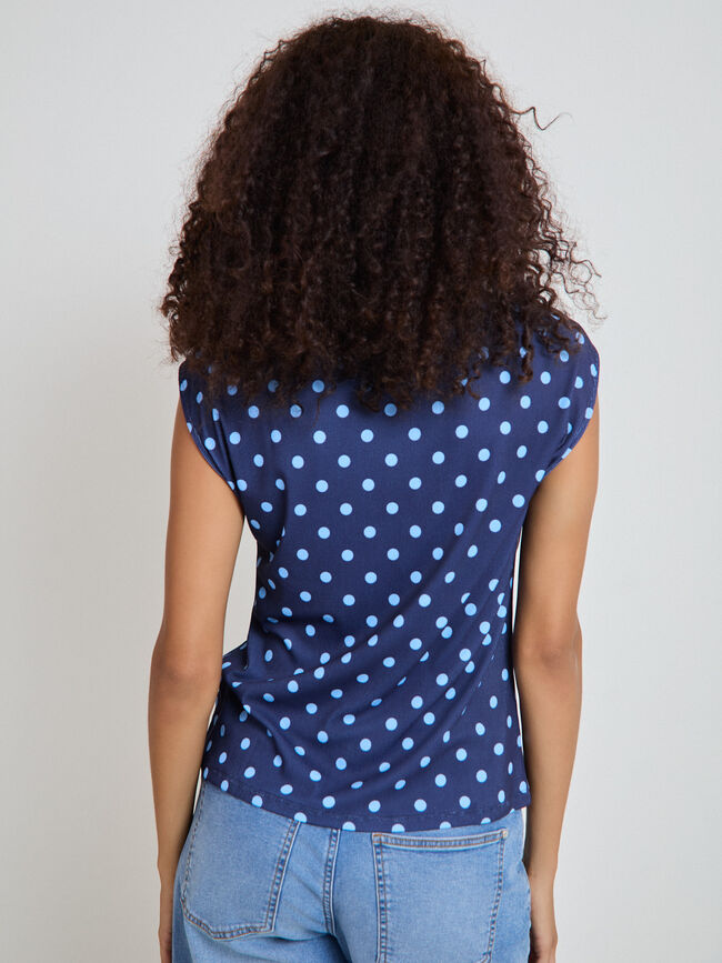 CAMISETA SISADA SUBLIMADA TOPOS Azul Marino