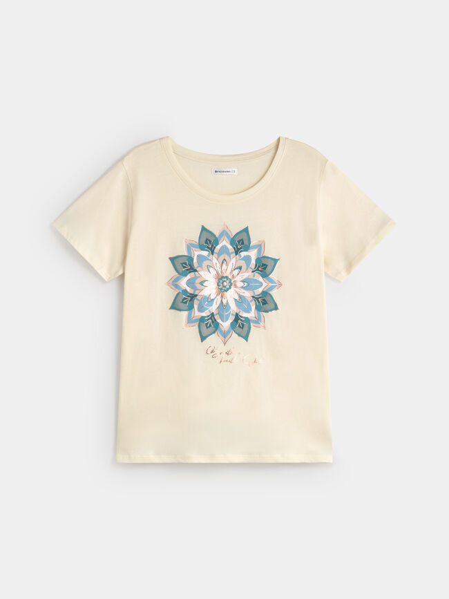 CAMISETA POSICIONAL MANDALA Crudo