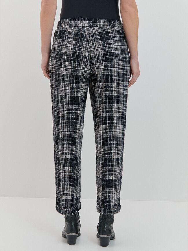 PANTAL&Oacute;N LIVERPOOL CUADROS Negro