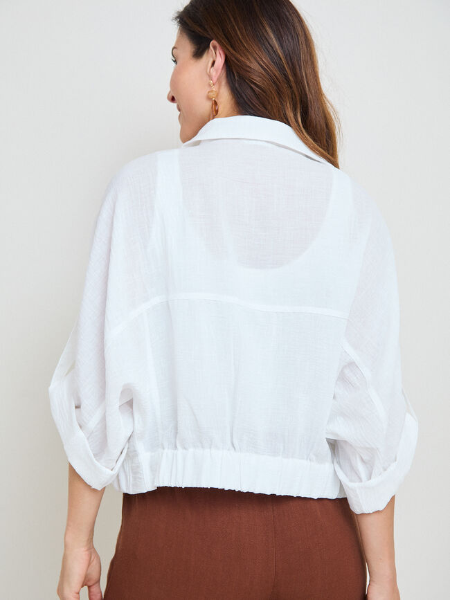 chaqueta rustica Blanco Optico