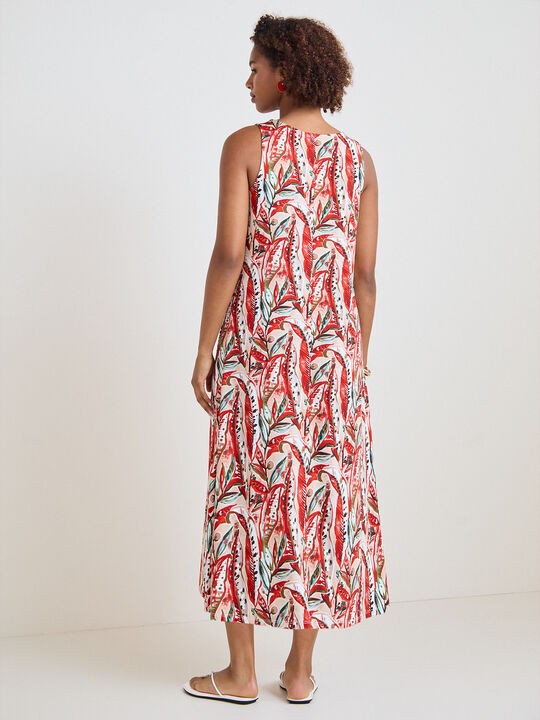 VESTIDO DTY ESTAMPADO JUNIO Rojo image number null