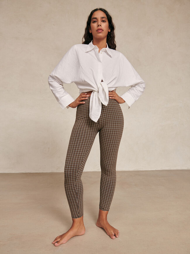 Legging punto cuadros Estampado 1