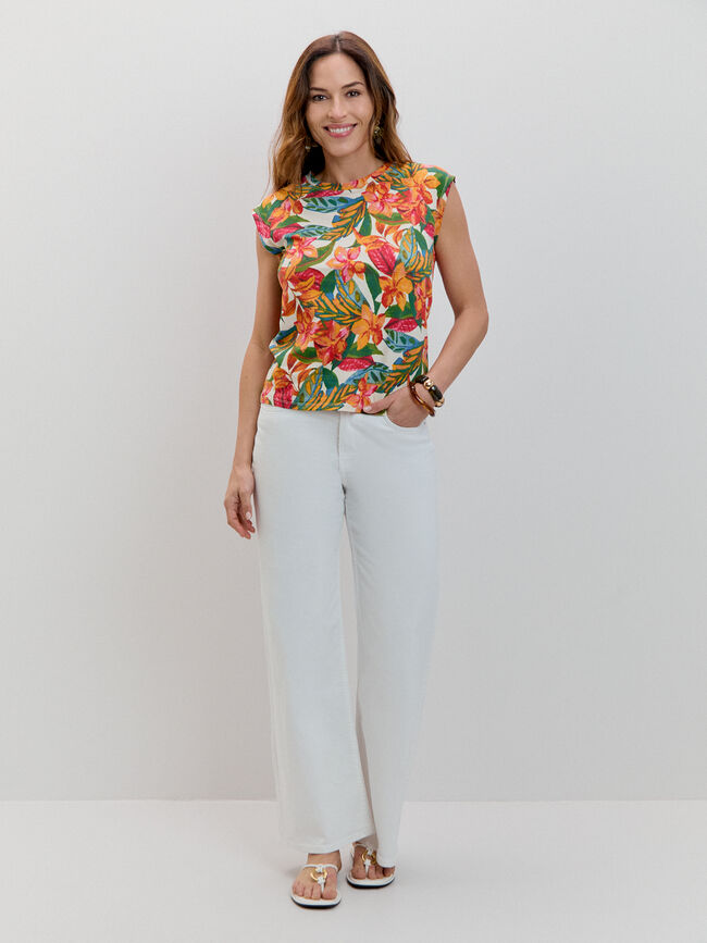 TOP MANGA CORTA Estampado 1