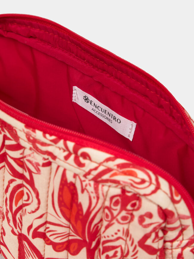 NECESER MEDIANO ESTAMPADO Rojo Oscuro