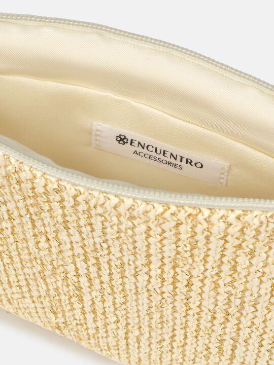 BOLSO MEDIO RAFIA Crudo image number null