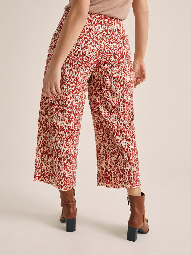 Pantalón culotte estampado Azafran 2