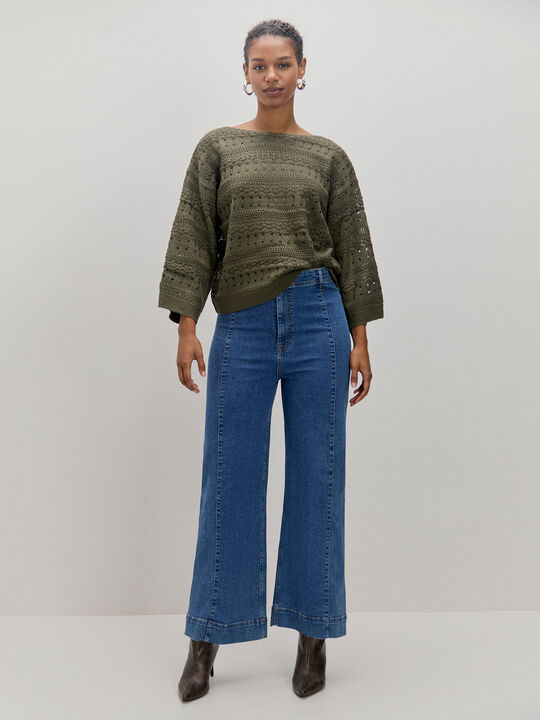 JERSEY CALADO REDONDO Kaki image number null