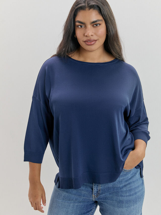 JERSEY CUELLO REDONDO Azul Marino