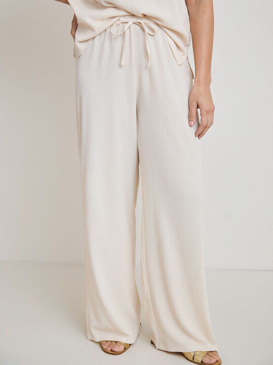 PANTALON TEXTURA Beige image number null