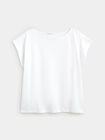 CAMISETA HOMBRO CAIDO Blanco Optico