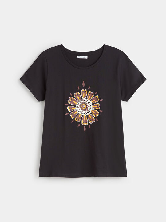 CAMISETA POSICIONAL MANDALA Negro image number null