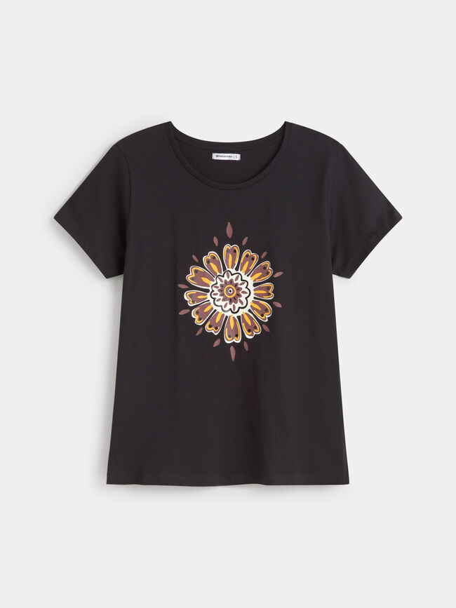 CAMISETA POSICIONAL MANDALA Negro