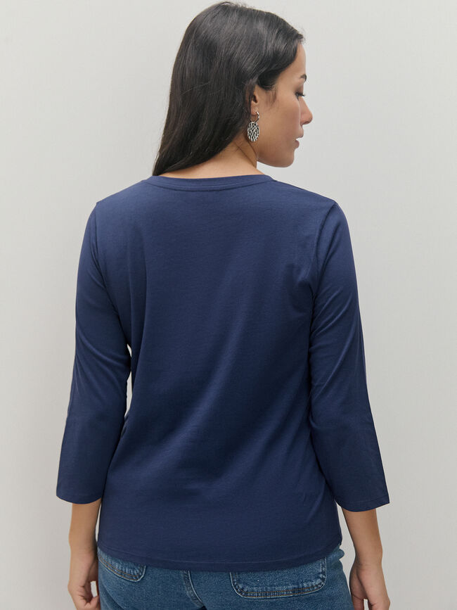 CAMISETA PARCHES Azul Noche