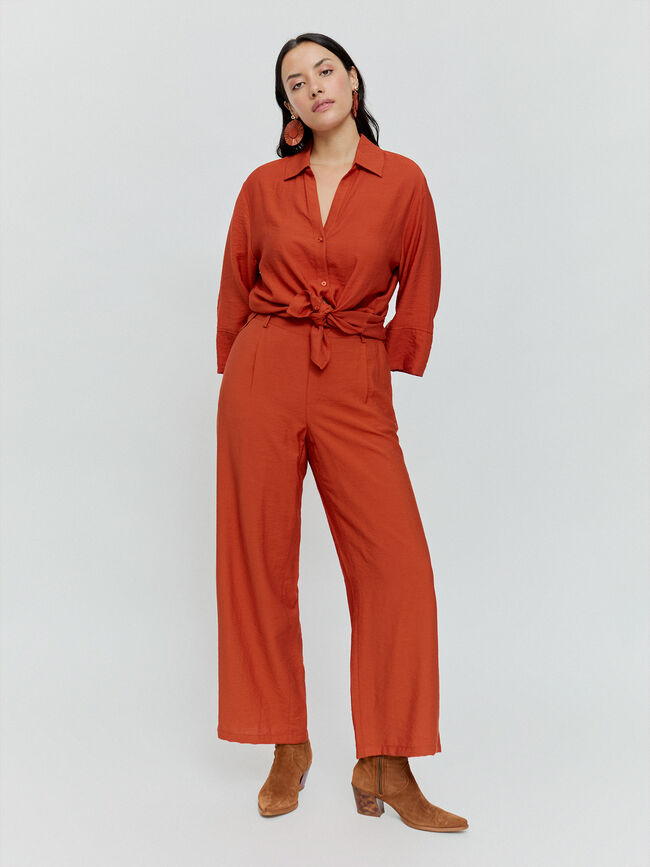CAMISA OVERSIZE LARGA Teja
