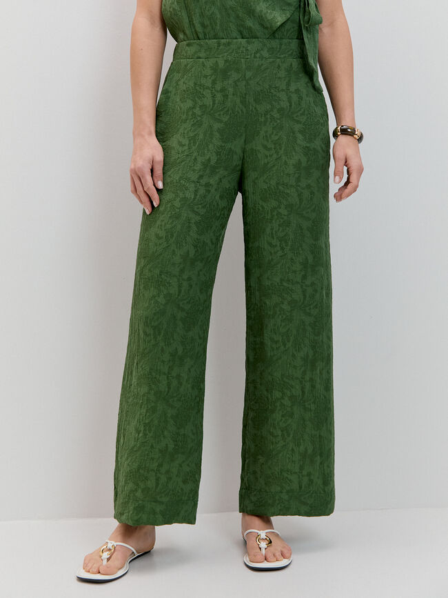 PANTALON CINTURILLA ESTRECHA Verde Amazona