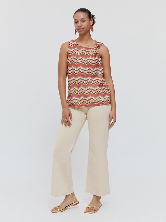 TOP ANILLA Marron