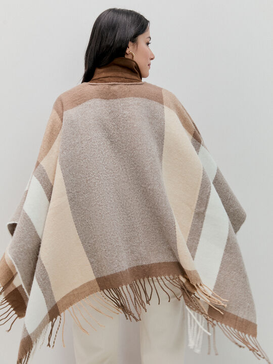 PONCHO MULTICOLOR RAYAS Crudo image number null
