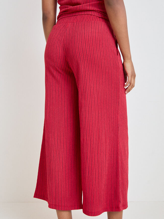 PANTAL&Oacute;N RAYA ROJA Rojo