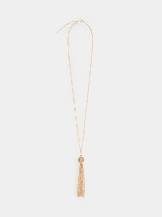 COLLAR CADENAS LARGO Oro Viejo image number null