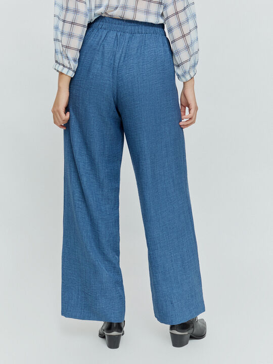 pantalon ancho Azul Noche image number null