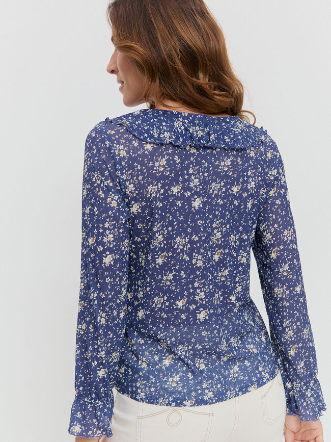 BLUSA VOLANTES Estampado 2