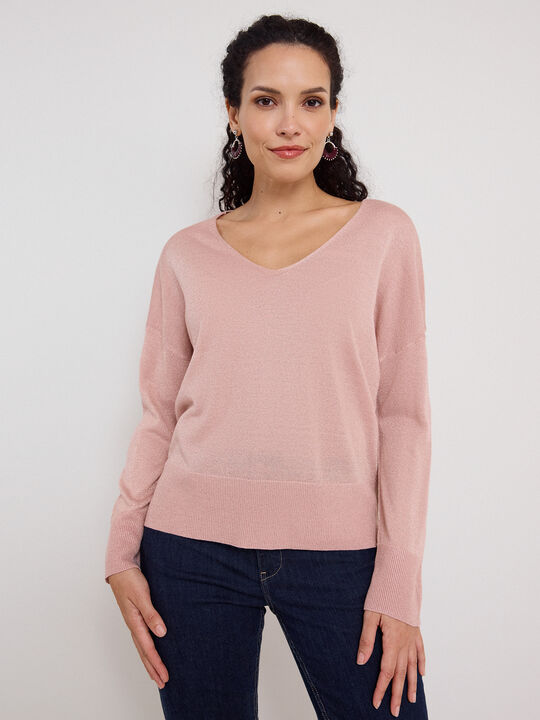 JERSEY LUREX rosa blush image number null