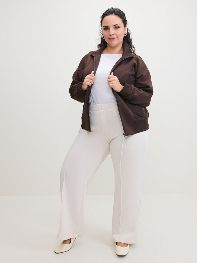 CHAQUETA CUELLO ALTO Marron Medio