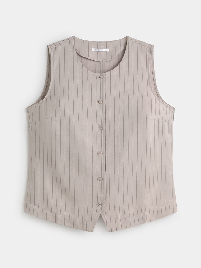 CHALECO CUELLO REDONDO Hielo