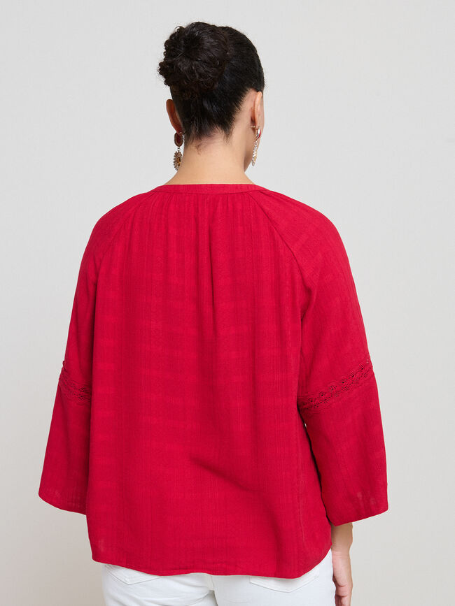 BLUSA FORNITURA Rojo Cereza