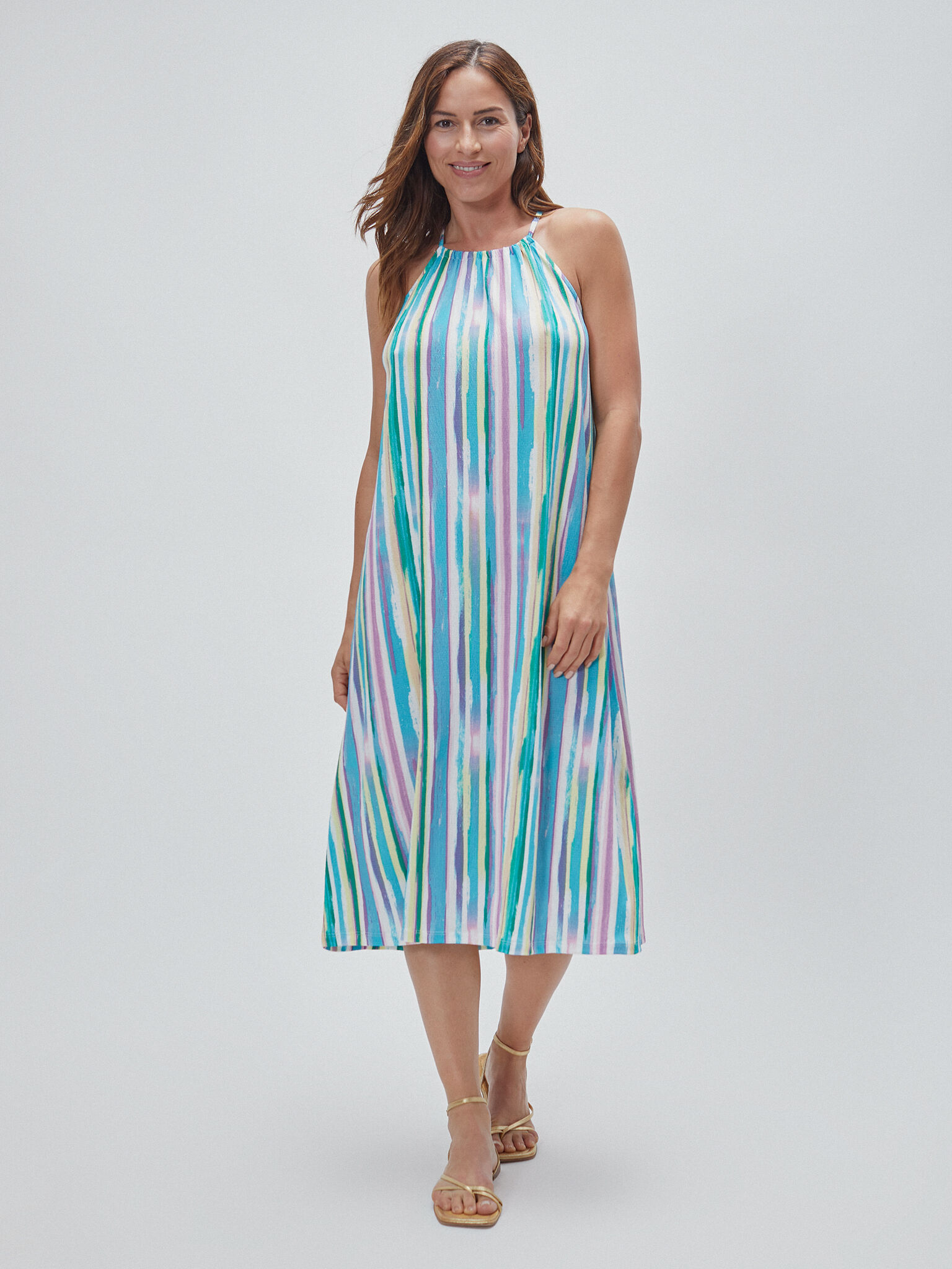 VESTIDO HALTER ESTAMPADO ENCUENTROMODA ENCUENTRO