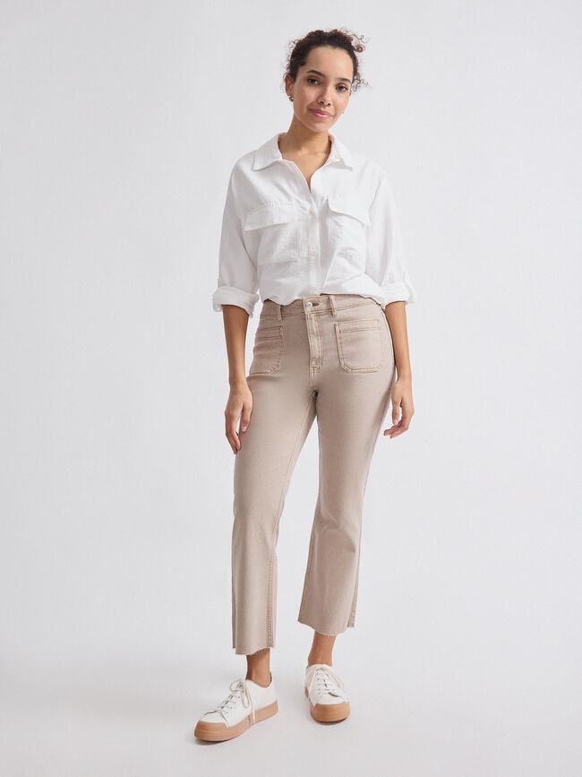 VAQUERO BOOTCUT BOLSILLOS Beige