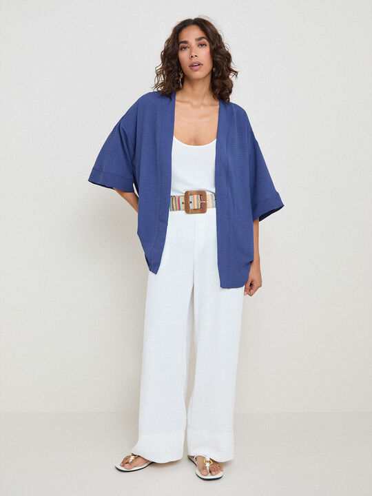 KIMONO LAZO AZUL TINTA image number null