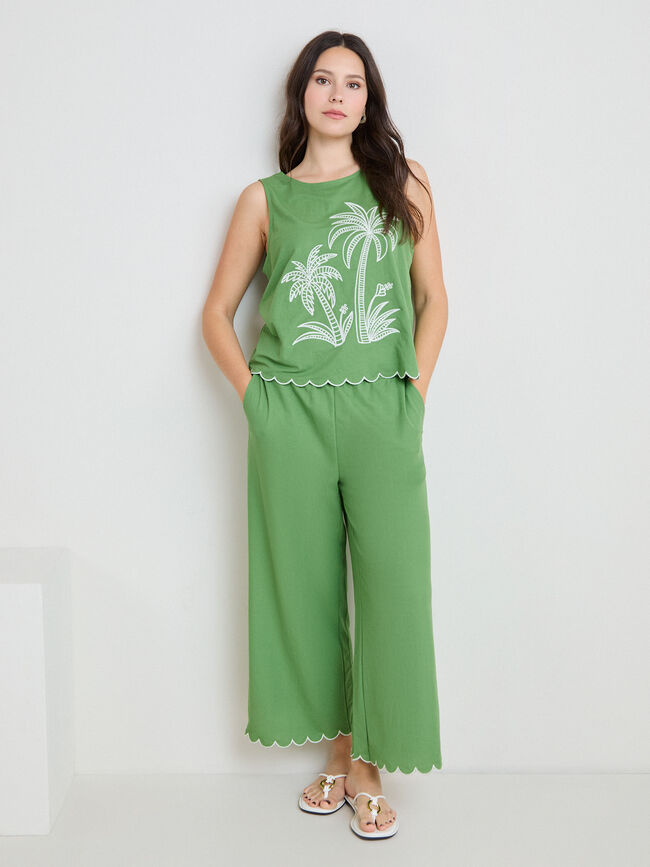 PANTAL&Oacute;N BORDADO Hoja