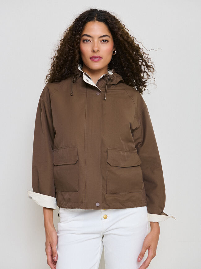 PARKA CAPUCHA Marron