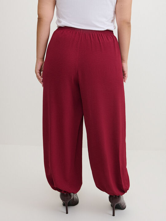 PANTAL&Oacute;N BOMBACHO TIRAS Granate image number null