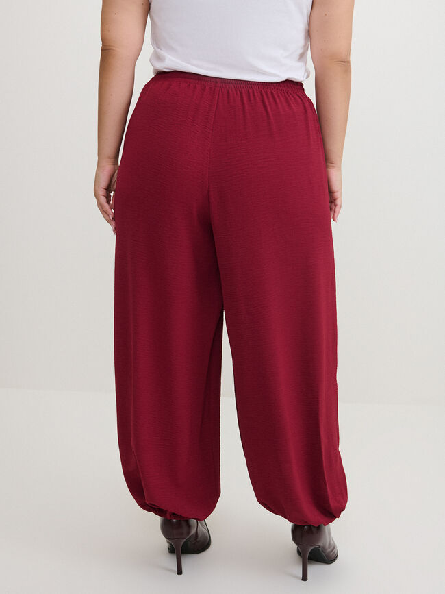 PANTAL&Oacute;N BOMBACHO TIRAS Granate