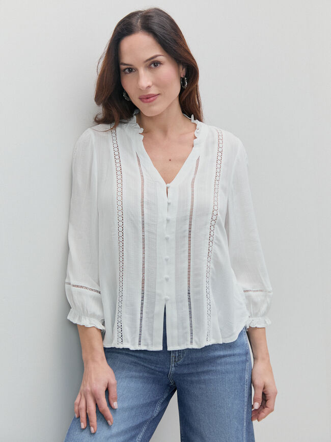 BLUSA DETALLE ENTREDOS Crudo