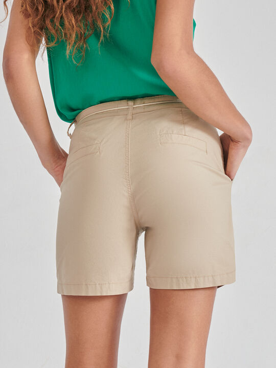 Short algodón borlas Beige image number null