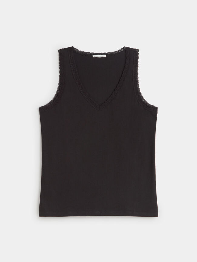 TOP LENCERO Negro