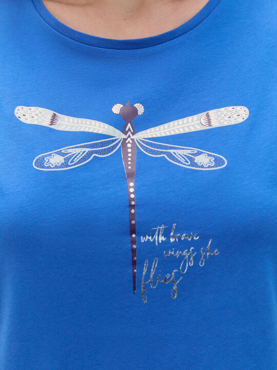 CAMISETA LIB&Eacute;LULA BRILLANTE Azulon image number null