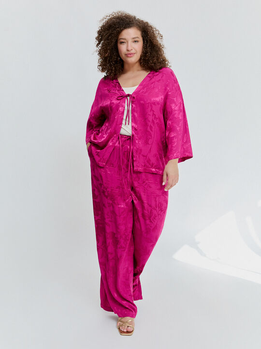 PANTALON ABERTURAS Fucsia Oscuro image number null