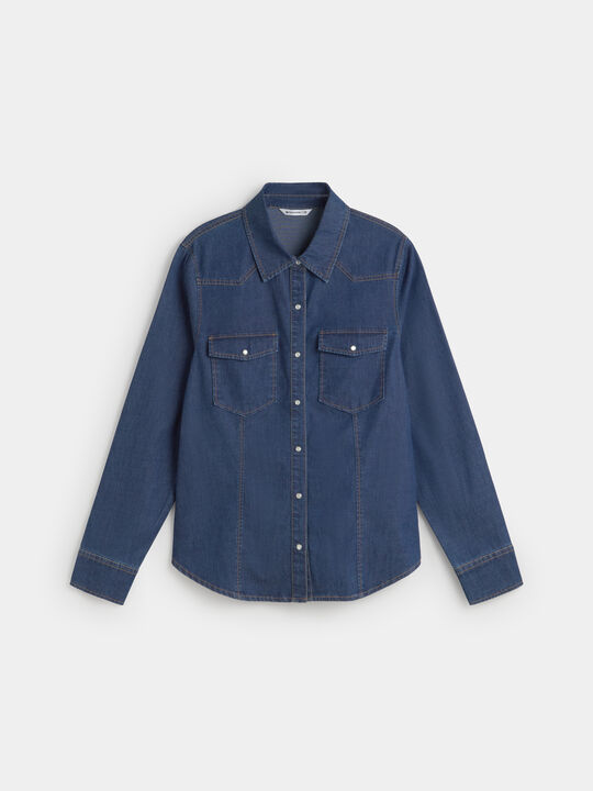 CAMISA VAQUERA BASICA Rinse Wash image number null
