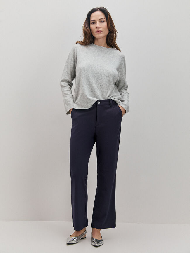 PANTALÓN RECTO Azul Marino