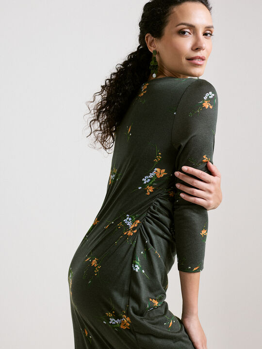 VESTIDO FRUNCES LATERALES Estampado 1 image number null