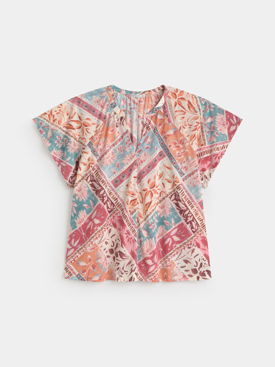 BLUSA MANGA CORTA Estampado 1 image number null