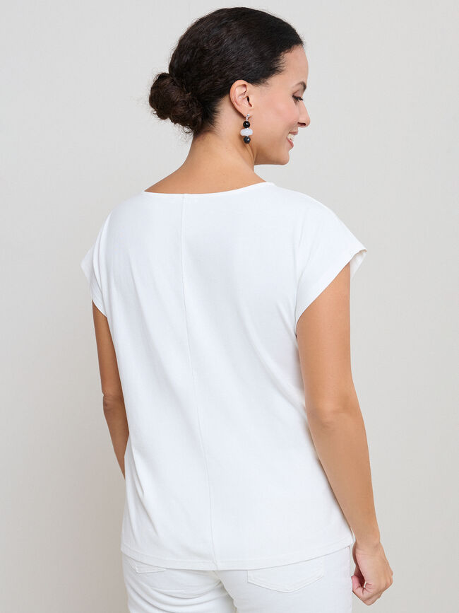 CAMISETA HEBILLA Blanco Hueso
