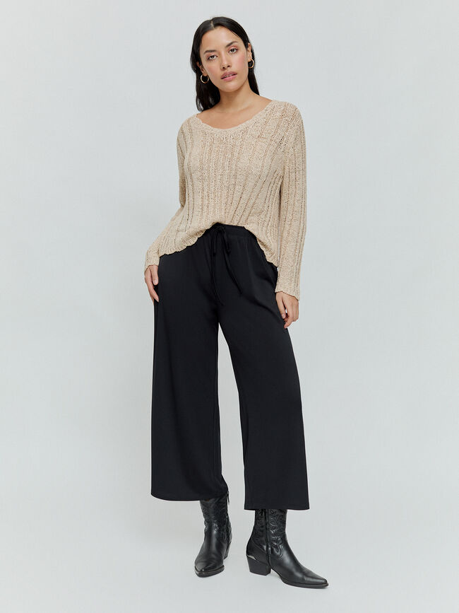 PANTALON RECTO Negro
