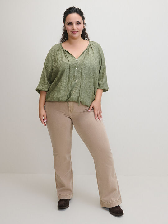 BLUSA DETALLE Kaki image number null