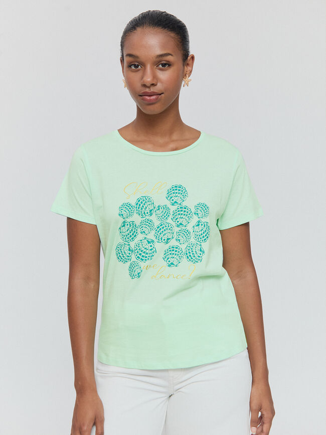 CAMISETA POSICIONAL CONCHAS Azul Agua